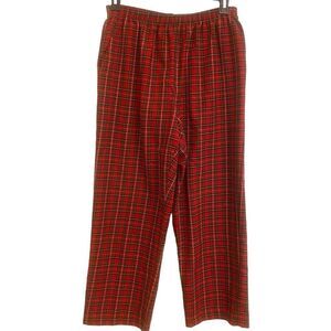 Alfred Dunner Red Plaid Pull On Casual‎ Pants Size 16p